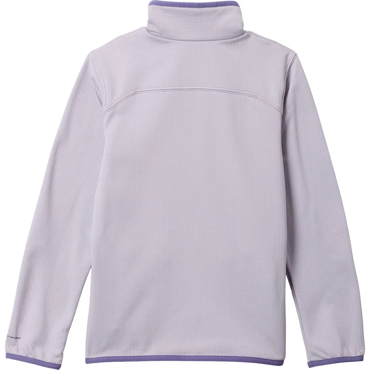 Детская флисовая куртка для мальчиков с принтом Essential Hike Grid Fleece Full-Zip Jacket Columbia, Lavender Pearl — фото 2