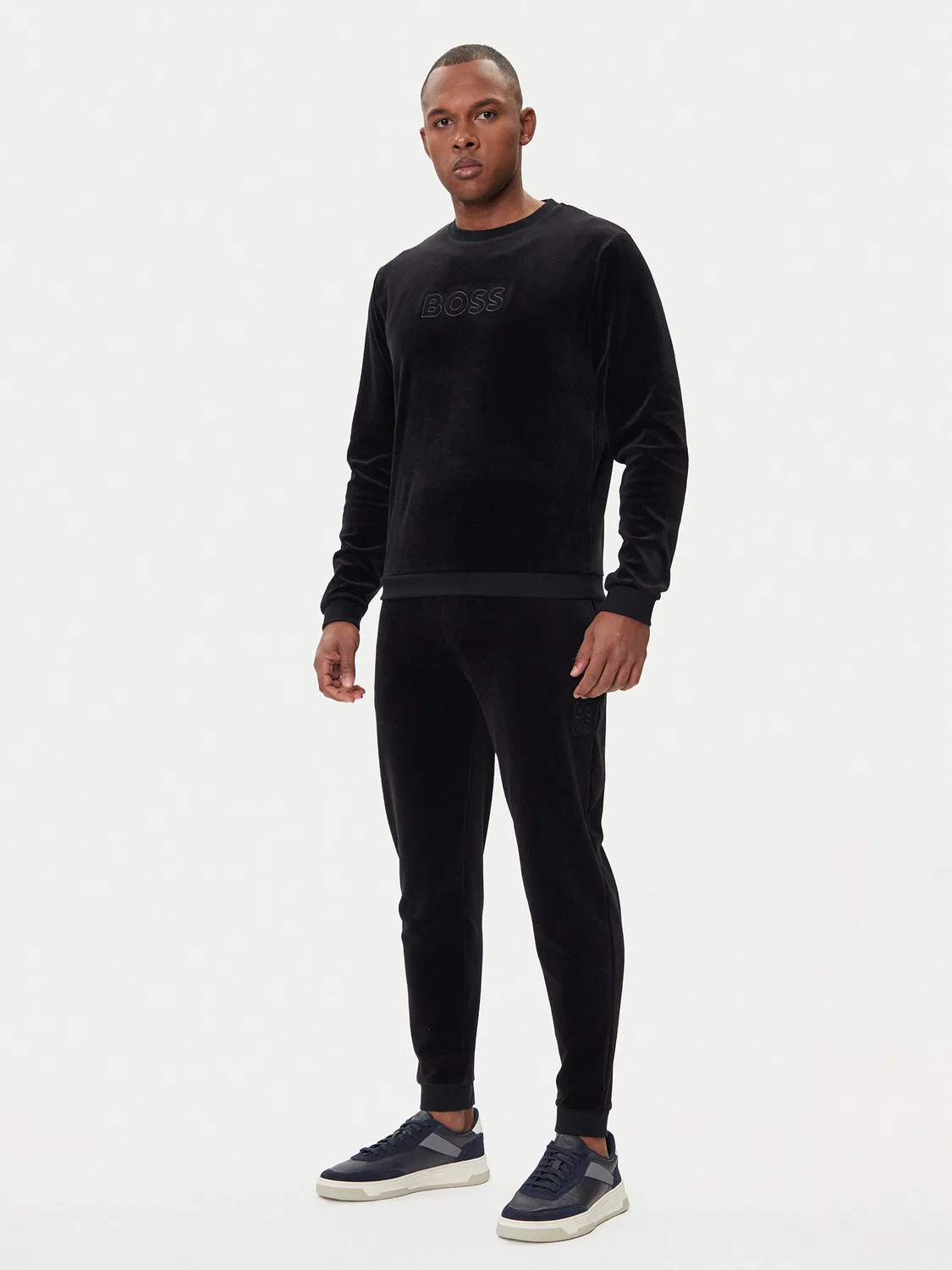 Мужская толстовка стандартного кроя Velour Boss, черный — фото 2