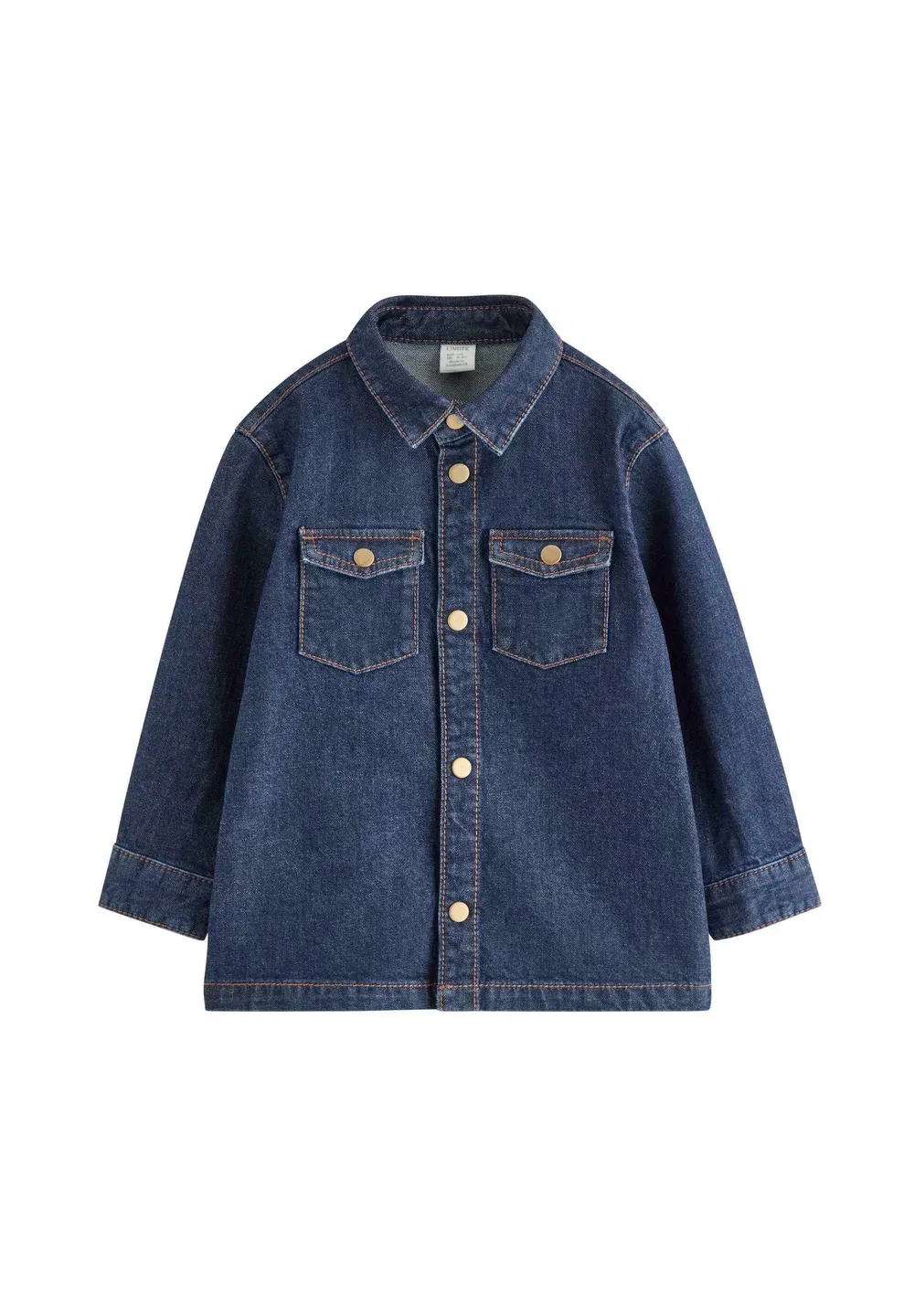 Рубашка с длинными рукавами - куртка Lindex, Denim — фото 3