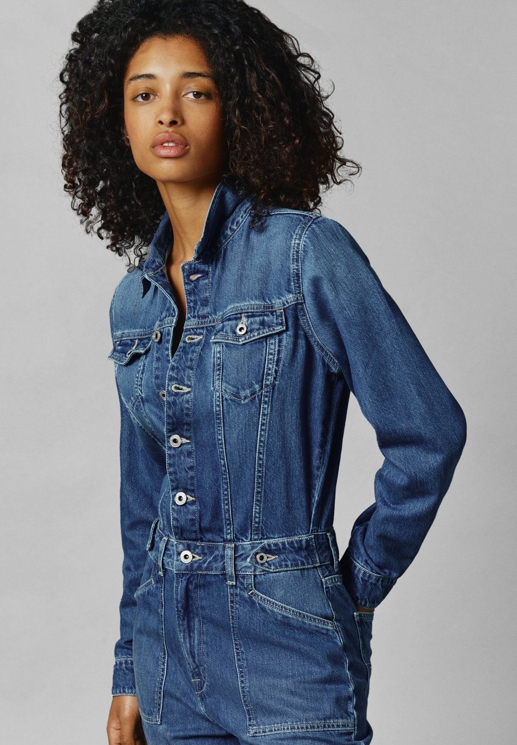 

Комбинезон RED BULL RACING DENIM BOILERSUIT Red Bull Racing x Pepe Jeans, синий деним