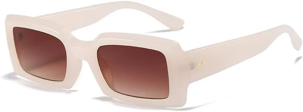 

Популярные модные женские и мужские солнцезащитные очки фиолетового цвета, маленькие прямоугольные солнцезащитные очки UV400, SUN1778 Generic, Beige Brown