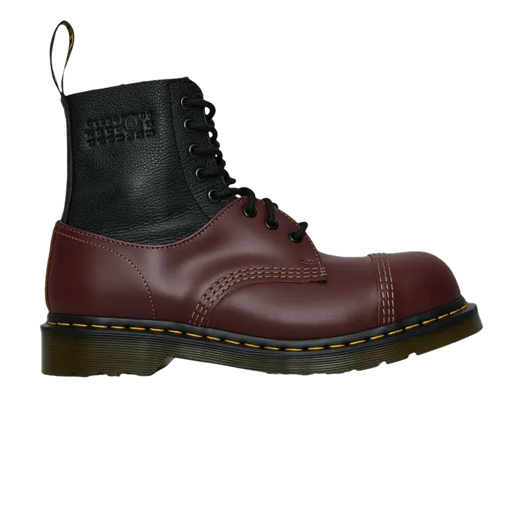 

Кроссовки Dr. Martens MM6 Maison Margiela x 1460 Twisted and Reimagined Oxblood Black, красный