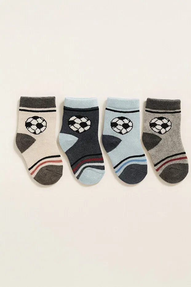 Детские носки с принтом Football Pattern Esila Kids, Multicolor