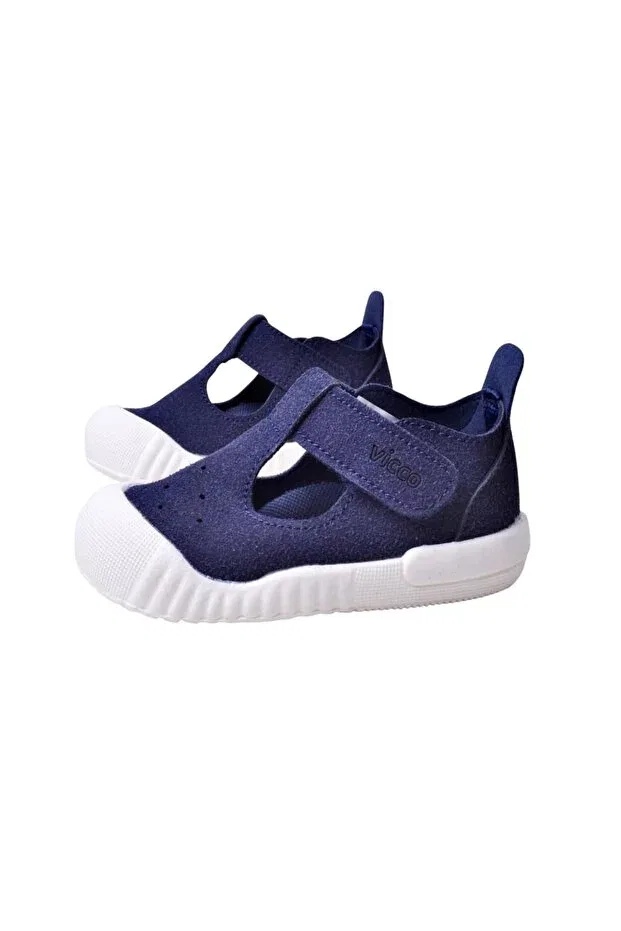 Детские туфли для девочек с принтом Glam Vicco, Navy Blue — фото 4