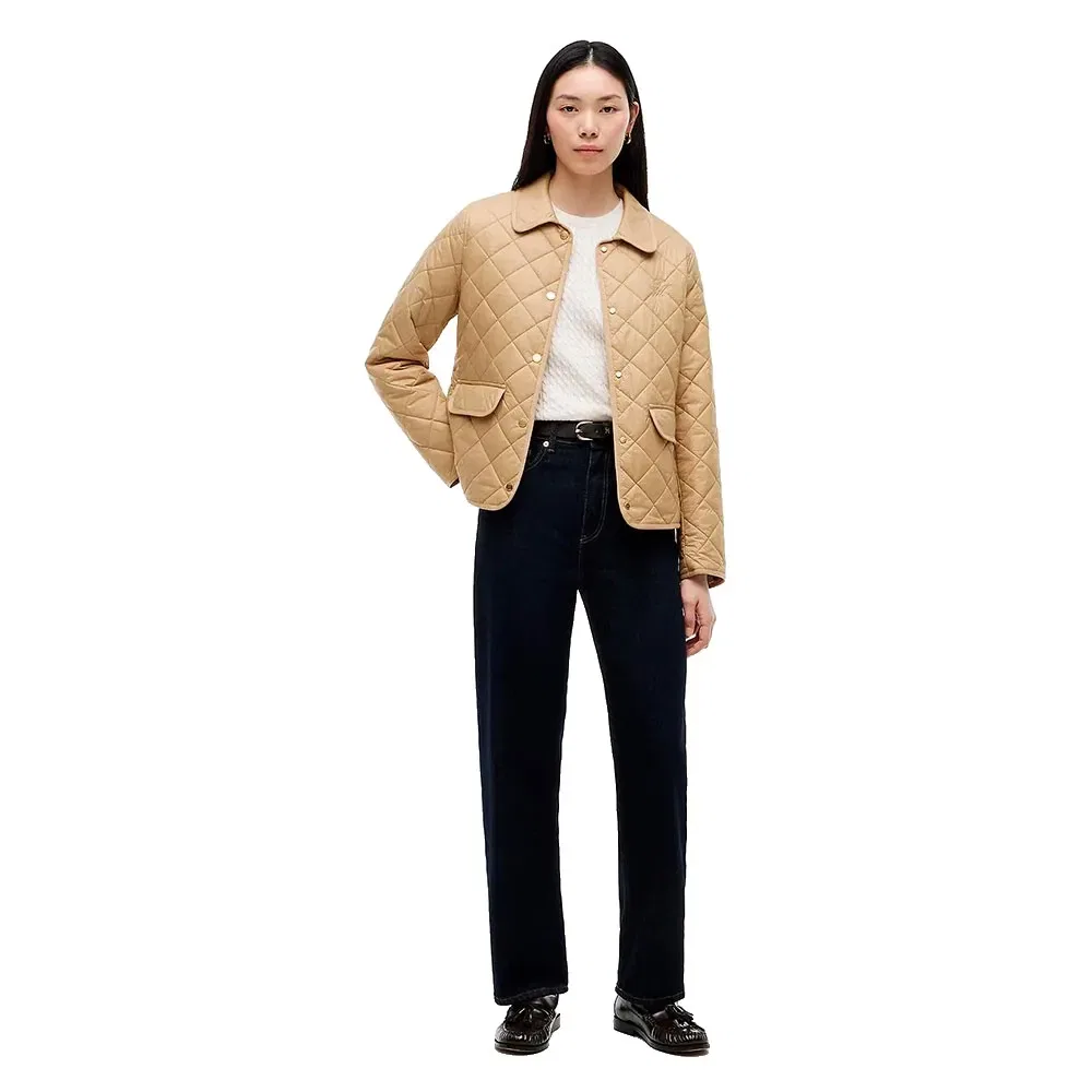 Женский стеганый жакет Tommy hilfiger, Beige — фото 4