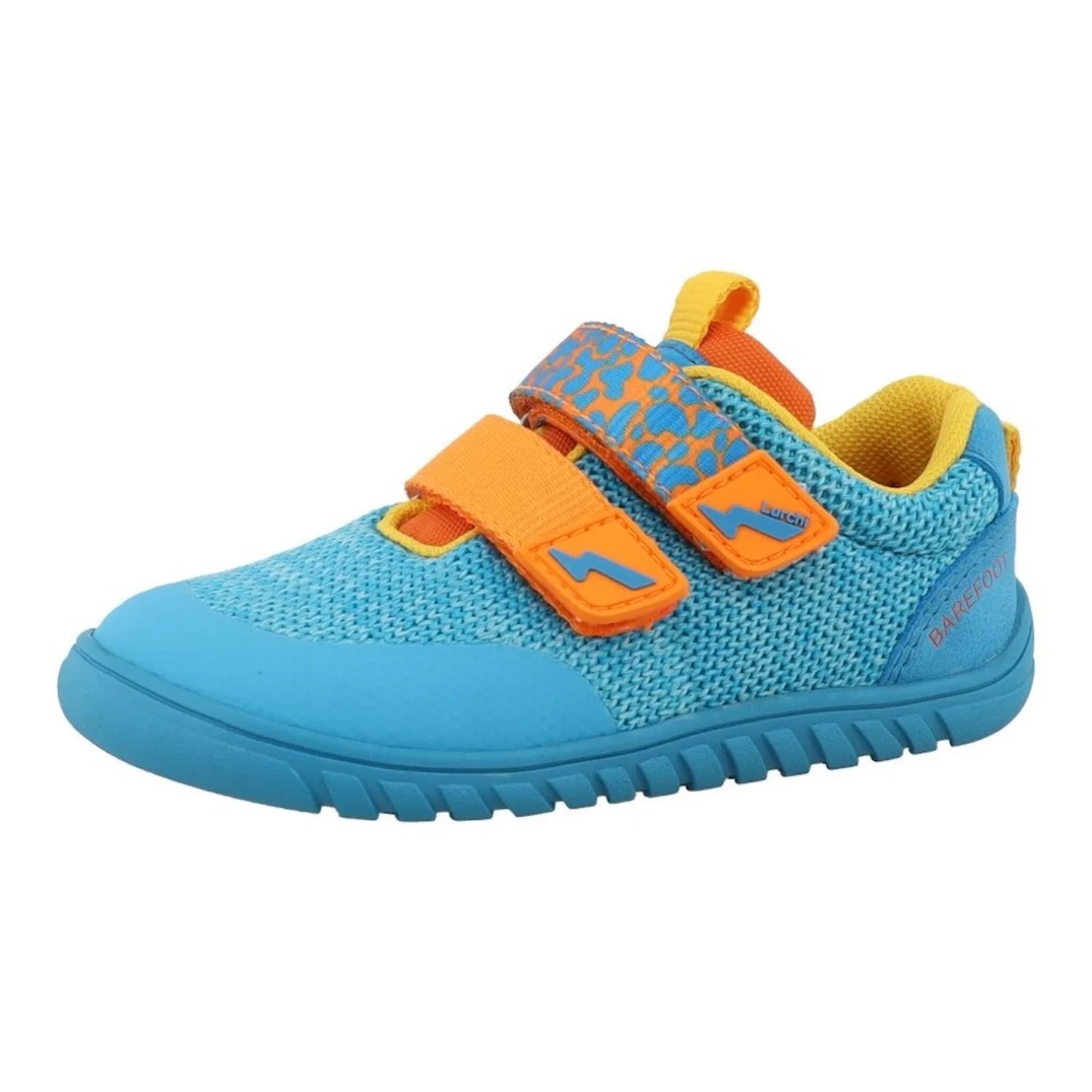 Детские полуботинки для ходьбы босиком Lurchi, Turquoise/Orange