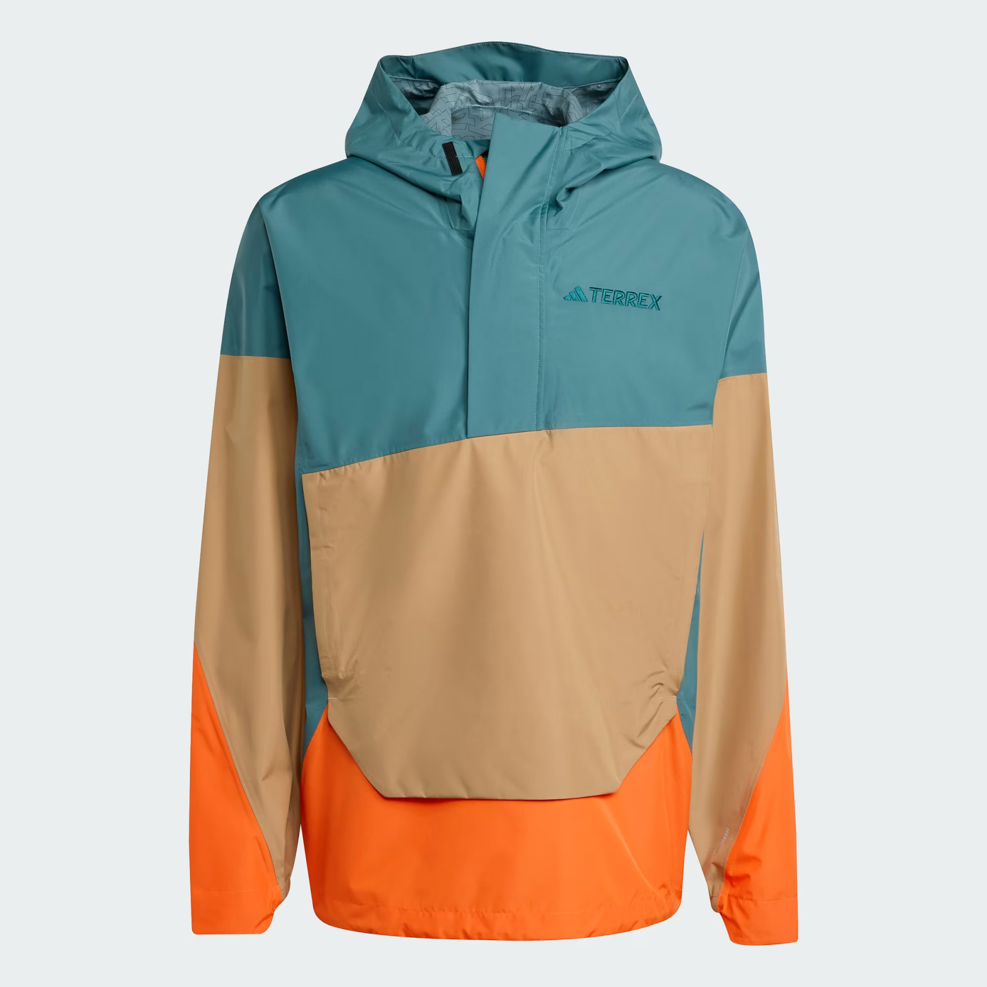 

Анорак Adidas Terrex Xploric 2.5L Climaproof, бирюзовый/коричневый/оранжевый