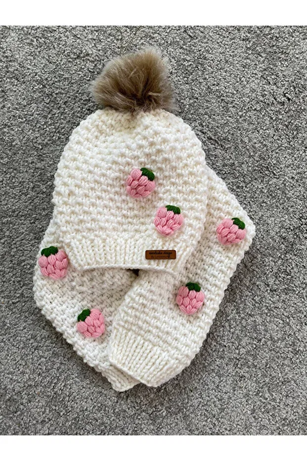 Детский кардиган с принтом Hand Knitted Gift Set Nevalin, Ecru — фото 4