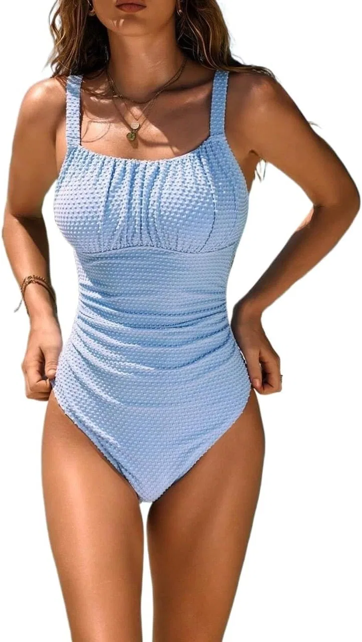 Женский монокини с драпировкой Generic, Blue