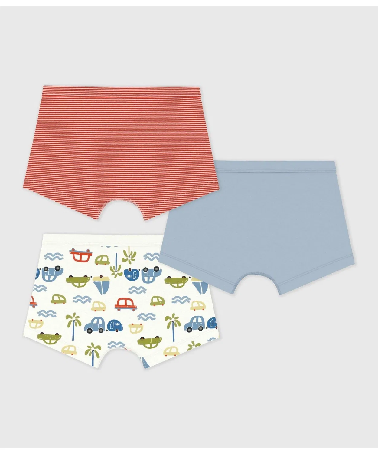 Детские трусы-плавки с принтом, комплект из 3 штук PETIT BATEAU, Multi — фото 2