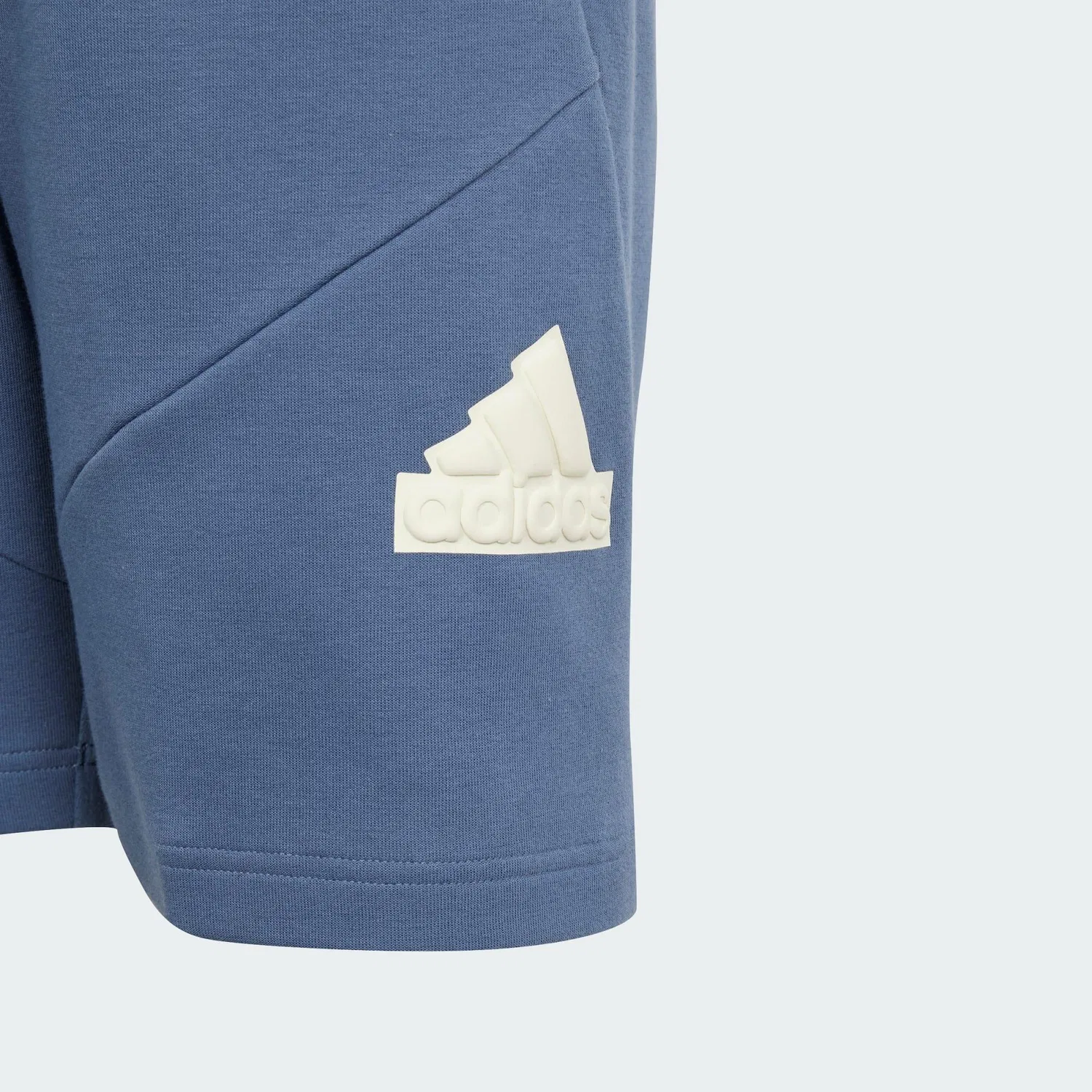 Детские шорты с принтом Future Icons Logo Adidas, Baltikblau Naturweiß — фото 4