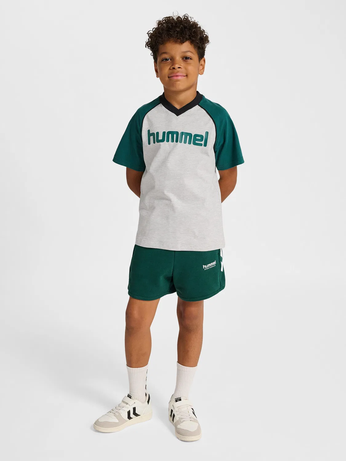 Детская футболка с длинным рукавом Hmljr Reg Hummel, Grau Hellgrau — фото 3