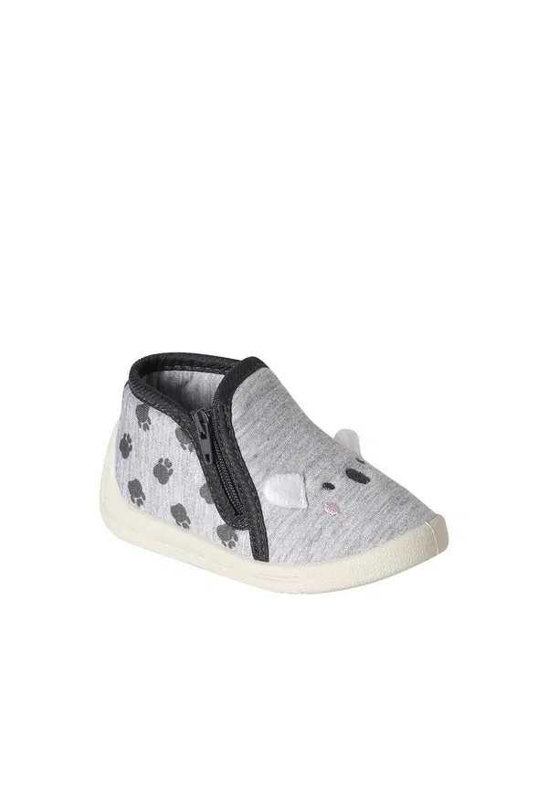 Ботинки текстильные Baby shoes Vertbaudet, Grau bedruckt, серый — фото 2