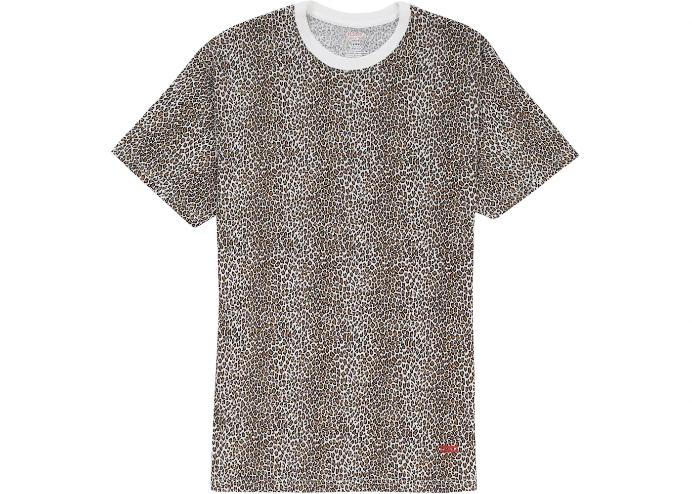 Унисекс футболка с принтом Supreme Hanes Tees (2 Pack), Leopard