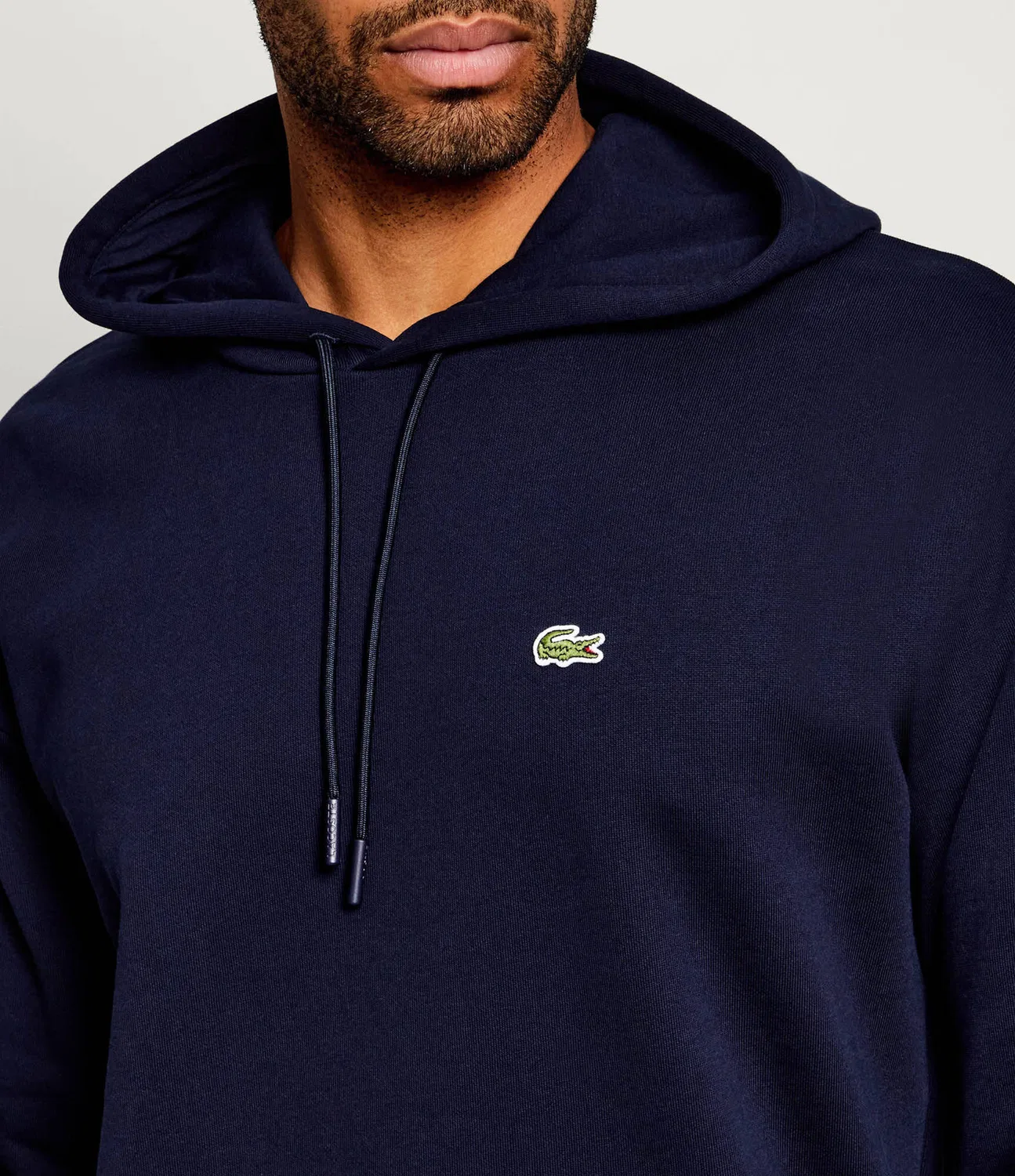 Худи с капюшоном Relaxed Fit Lacoste, темно-синий — фото 4