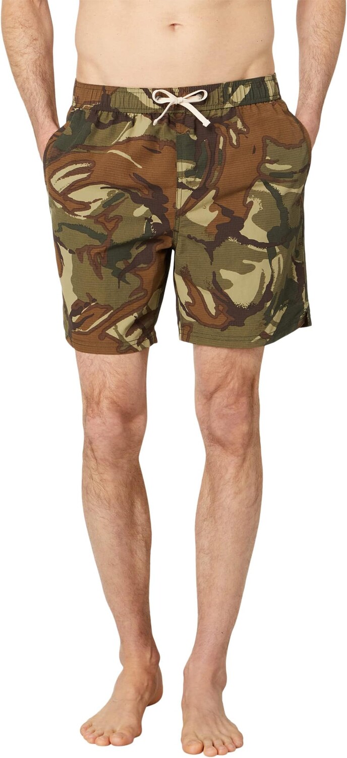 

Пляжные шорты Superdry Vintage Ripstop Swim Shorts, цвет Outline Dark Green Camo