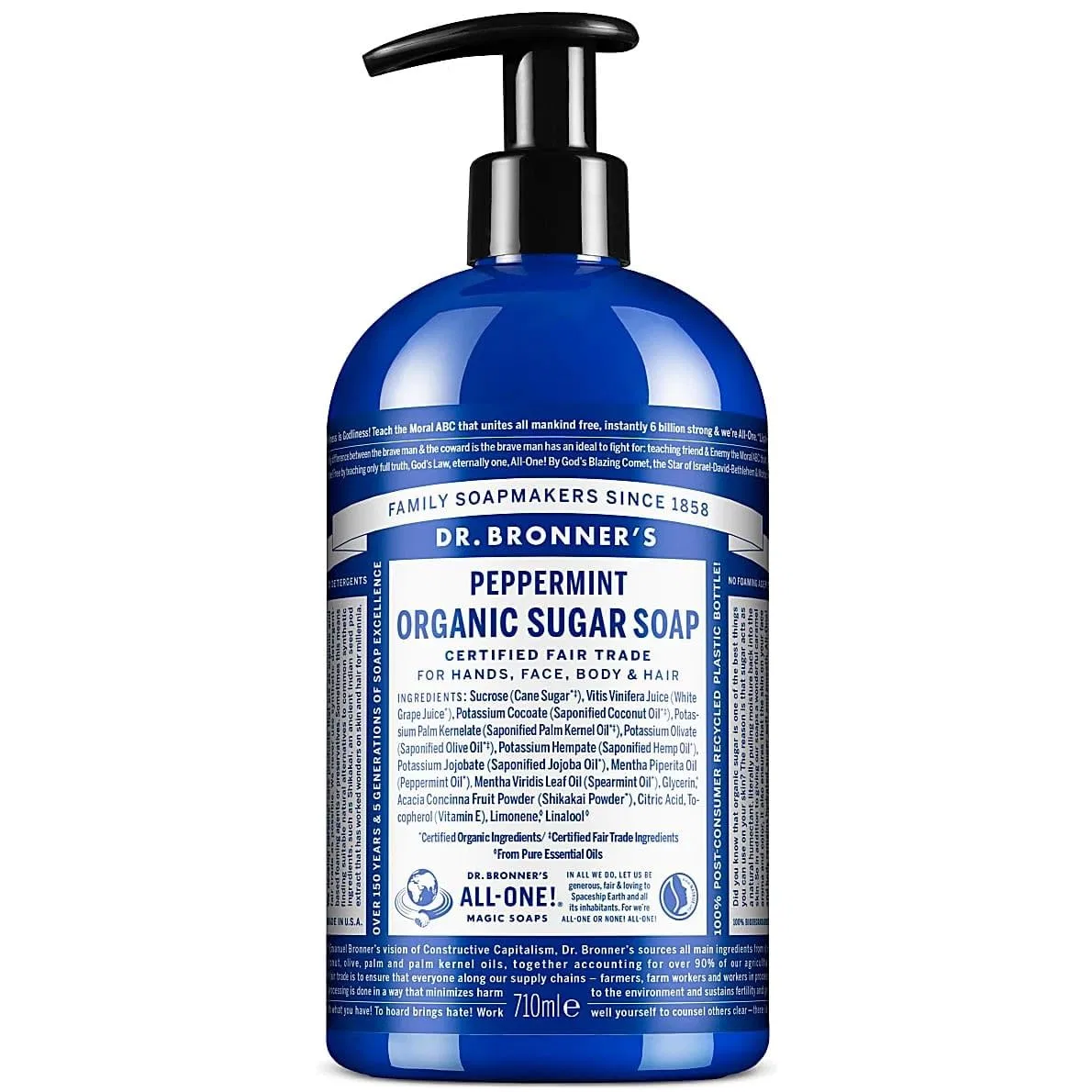 Гель для душа Shikakai, Dr. Bronner's, 710 мл, Mint
