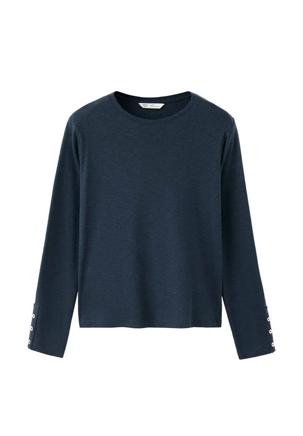 Подростковая футболка с длинными рукавами Mango Kids, Royal Blue — фото 4