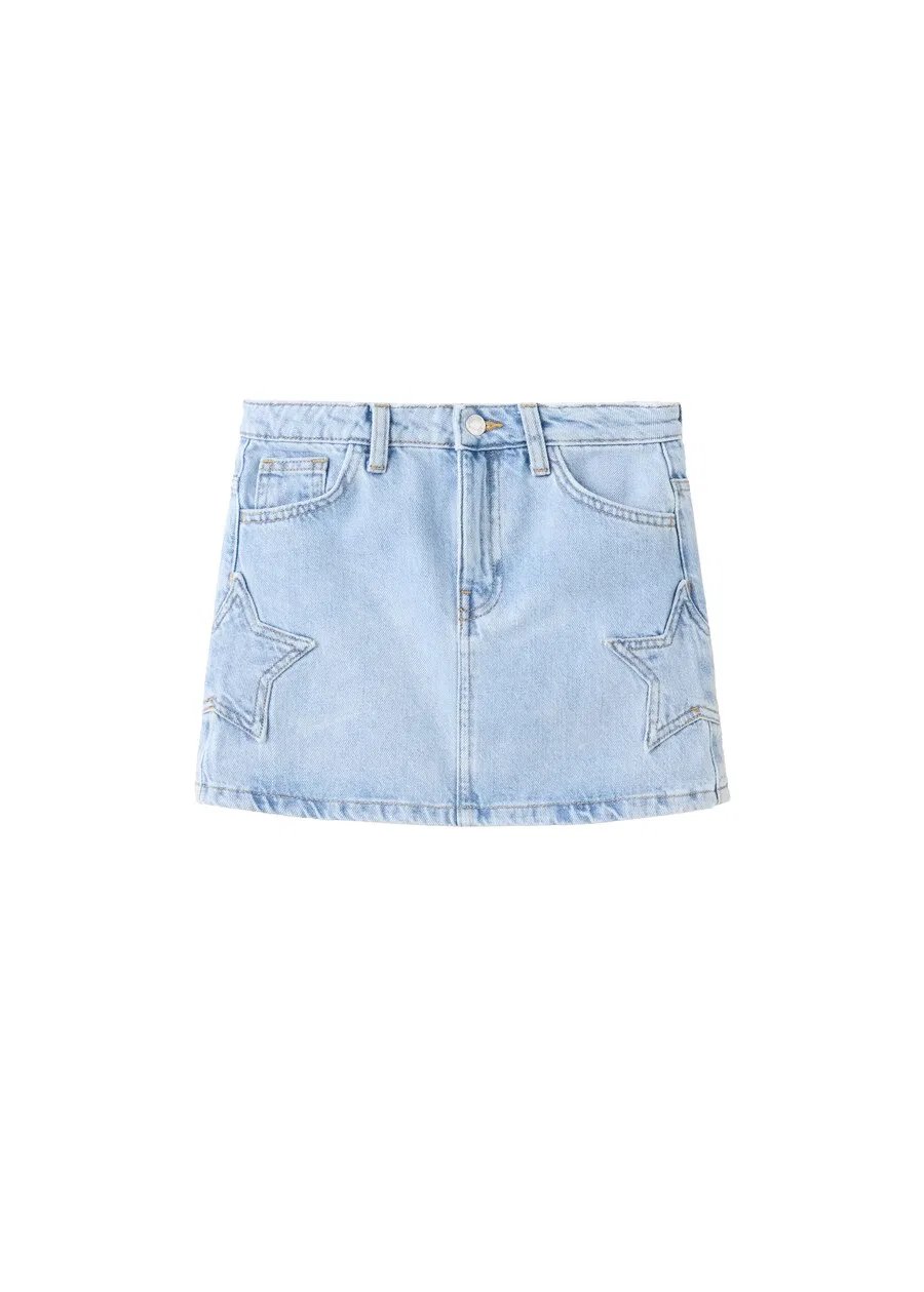 Детская юбка MANGO KIDS 'AITANA' из синей джинсовой ткани