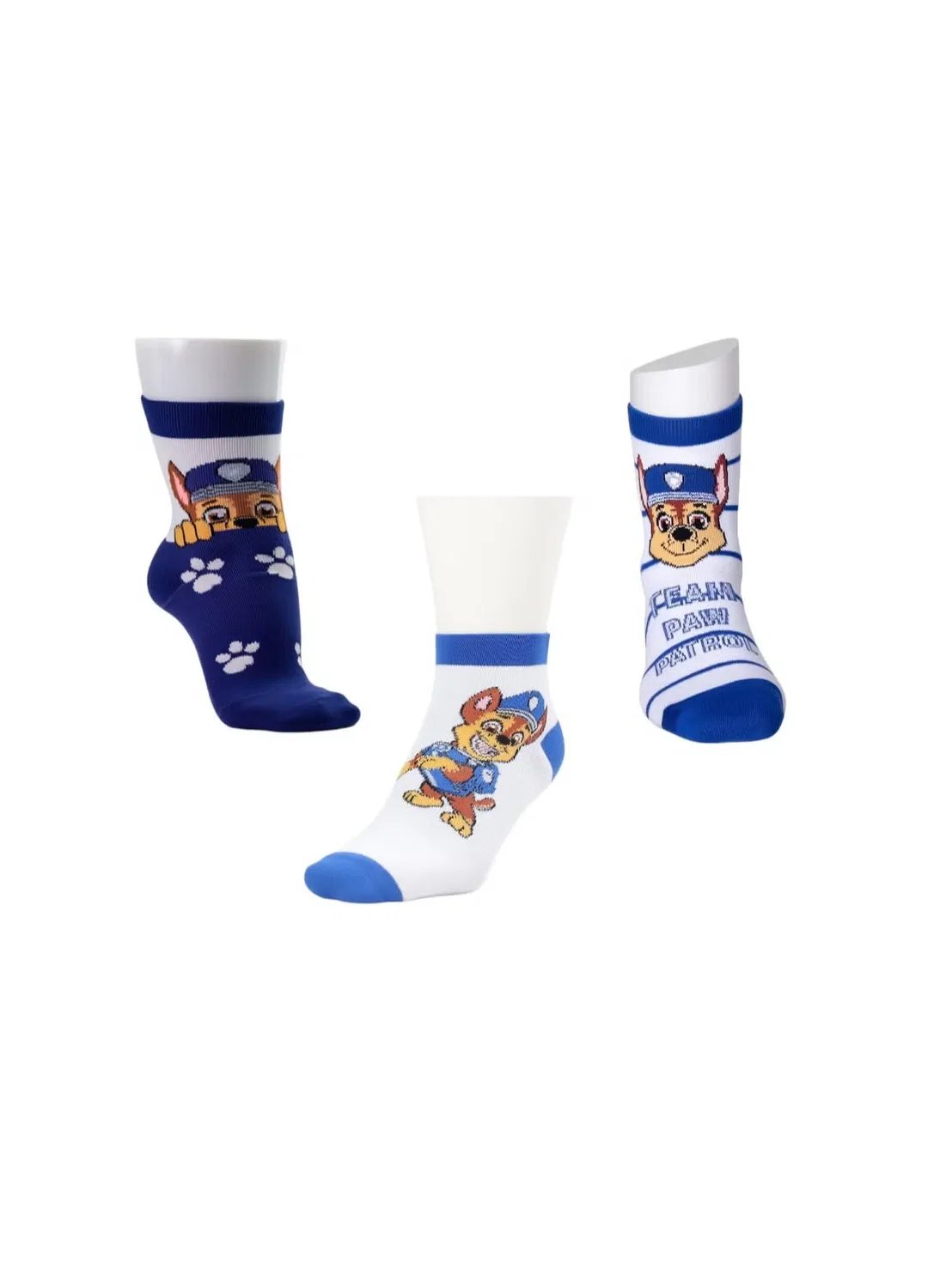 Носки-анклеты хлопковые 3 пары Paw Patrol, мультиколор