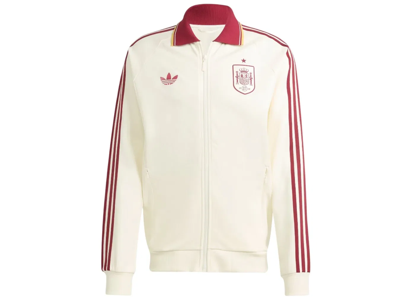 Мужская куртка Adidas Spain Away Anthem Long Sleeves, цвет Off White