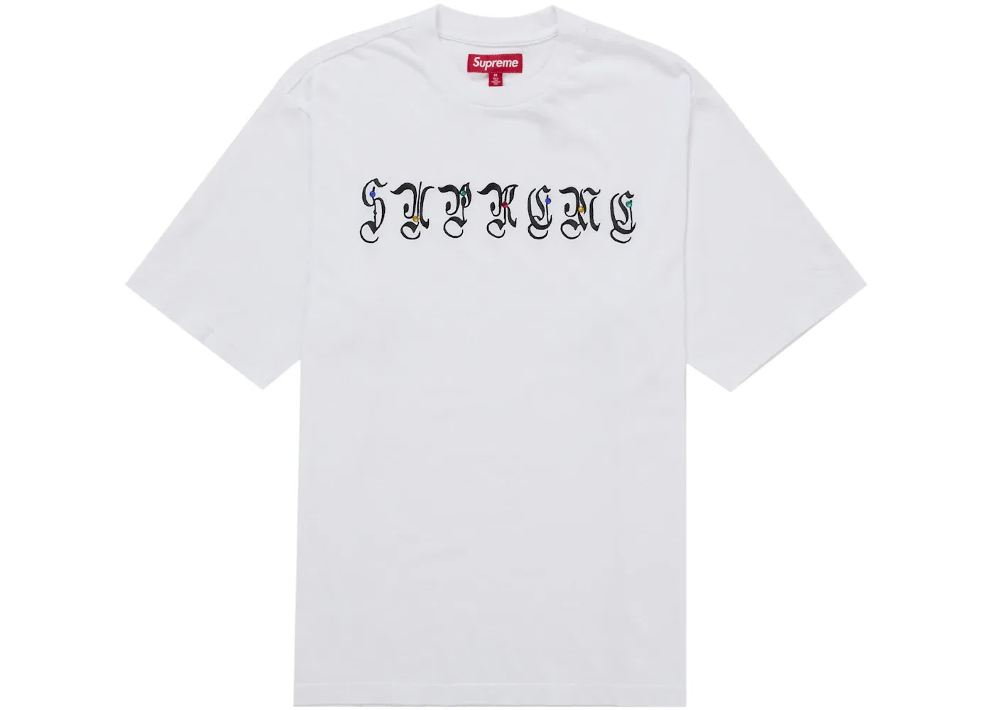 Мужская футболка с принтом Supreme AOI Gems S/S Top, Heather Grey