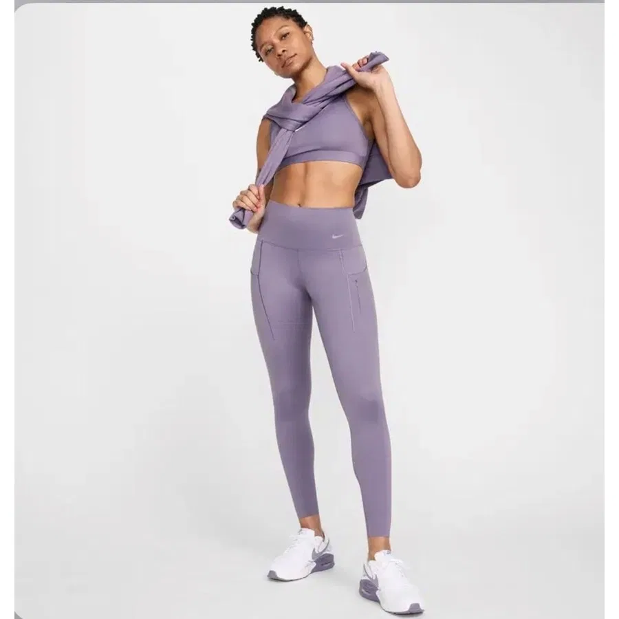 Спортивные леггинсы с высокой посадкой 7/8 Dri-Fit Go Firm-Support Nike, Фиолетовый