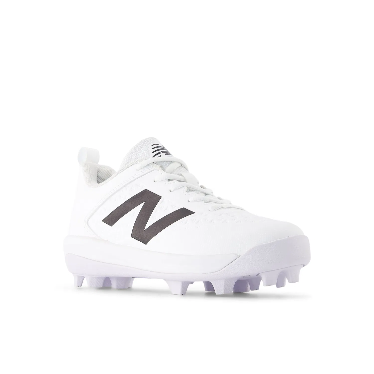 Детские бутсы для бейсбола с резиновой подошвой 4040v8 New Balance, White With Black — фото 2