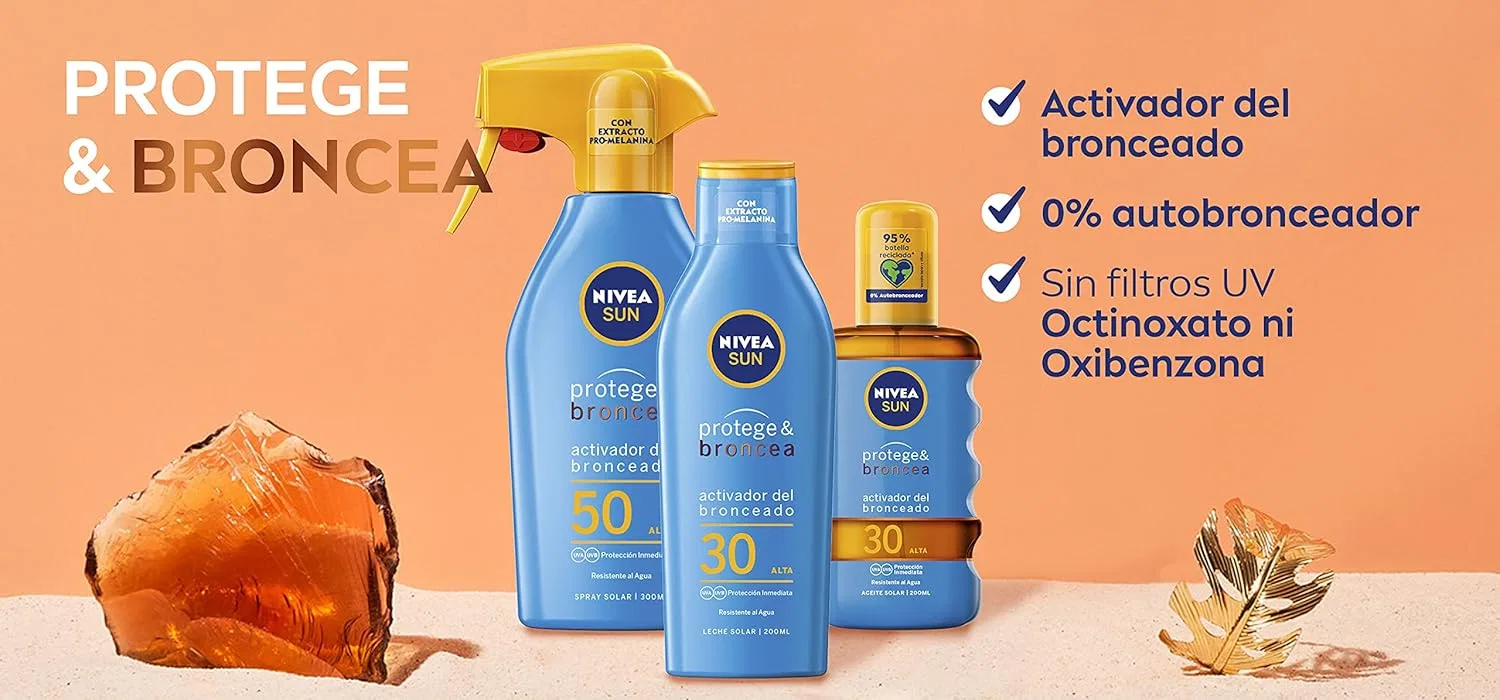 Спрей для загара SPF30 Nivea Sun, 300 мл, Красный — фото 3