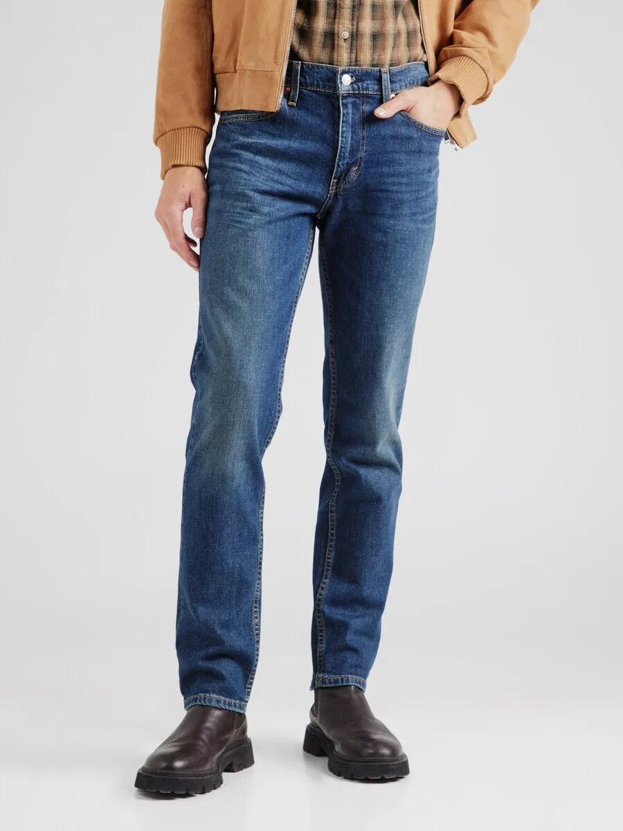 Джинсы LEVI'S Slim fit темно-синего цвета — фото 3