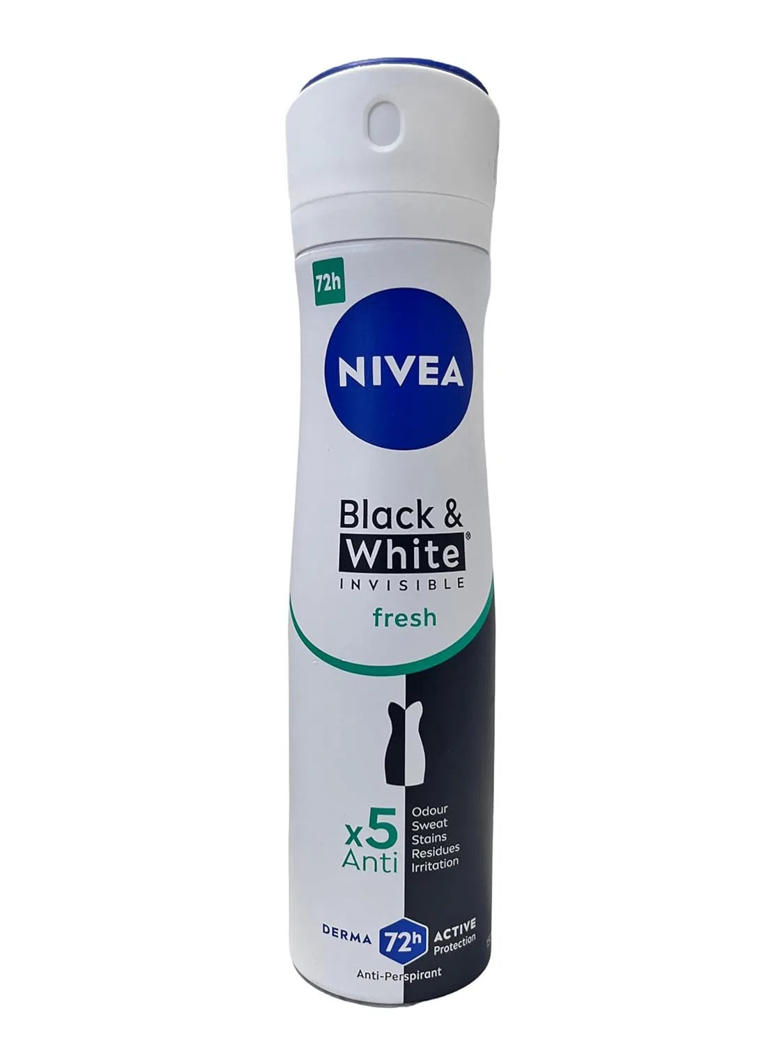 Антиперспирант-спрей NIVEA Invisible for Black & White Fresh, 150 мл, 6 шт, Fresh — фото 2