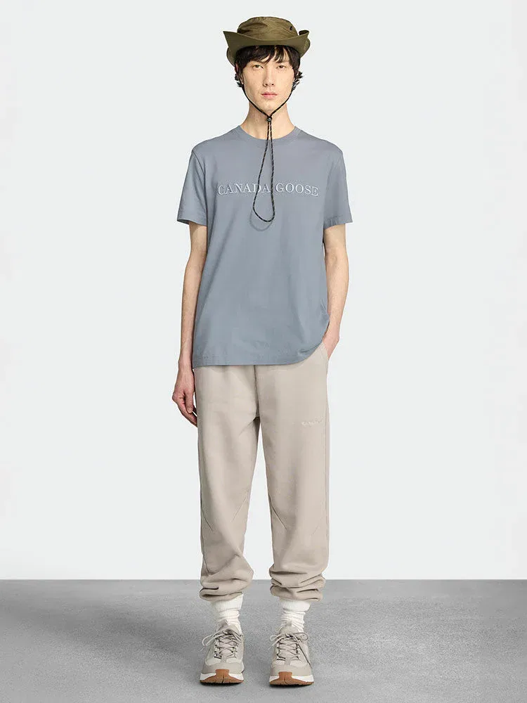 Футболка с вышивкой Emerson CANADA GOOSE, Light Blue