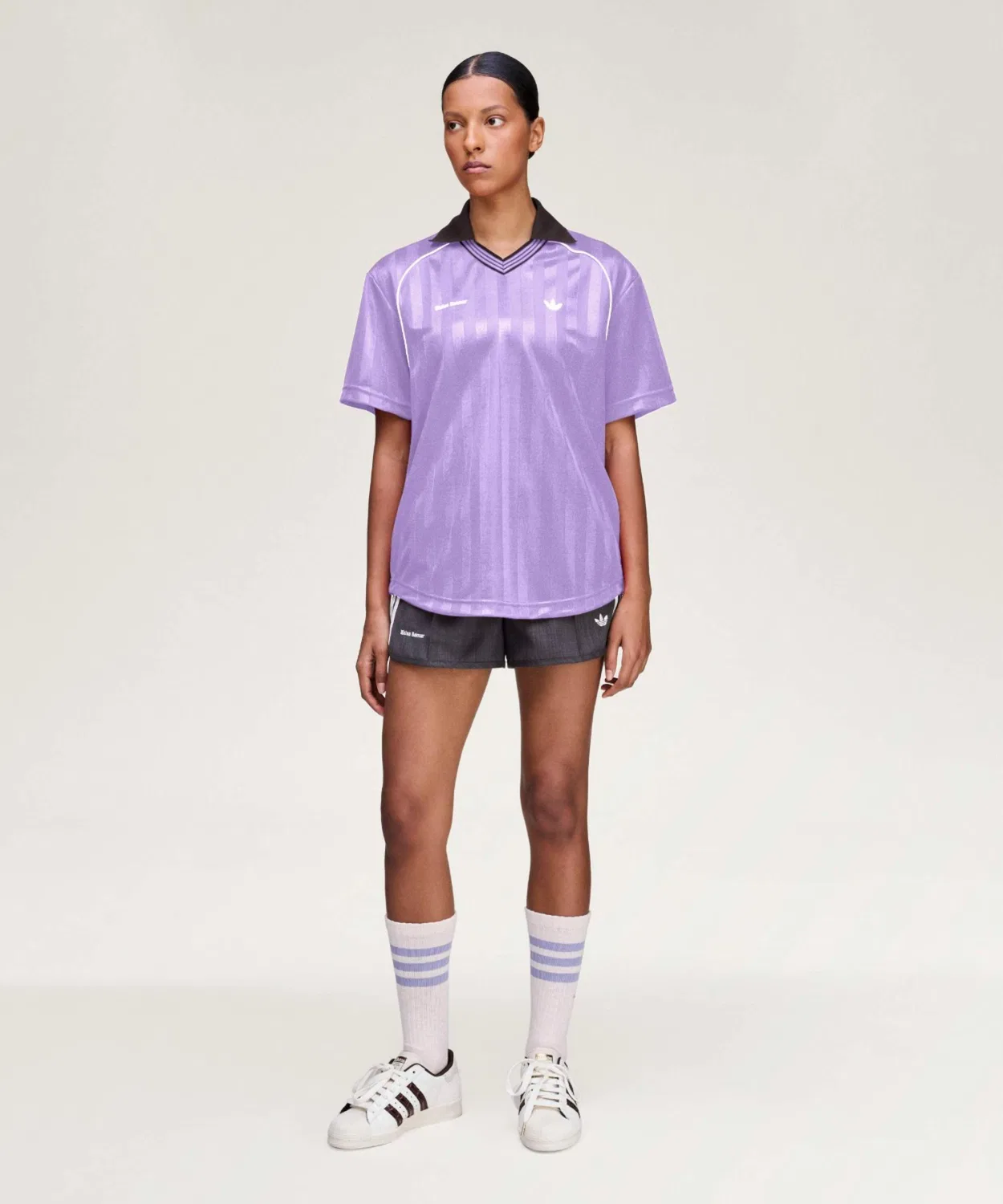 Мужская футболка с коротким рукавом Adidas Originals by Wales Bonner, Violet — фото 3