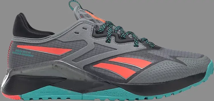 

Кроссовки wmns nano x2 tr adventure 'grey classic teal' Reebok, серый