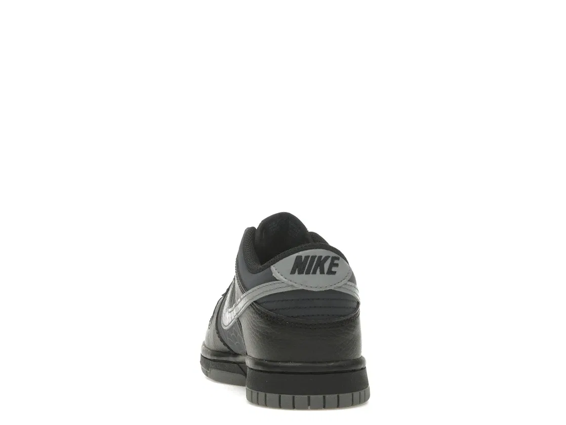 Детские кроссовки с принтом Nike Dunk Low Nike, Black/Dark Obsidian/Smoke Grey — фото 4