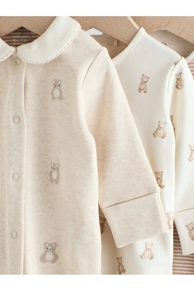 Детский комплект боди-пижам с длинным рукавом Next Baby, Multicolor — фото 3