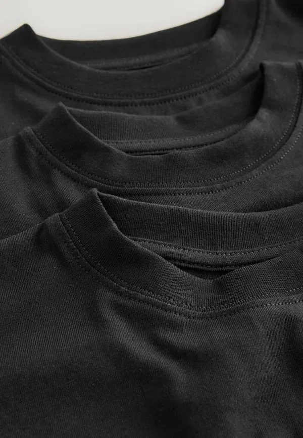 Футболка хлопковая Basic T-shirt Next, черный — фото 3