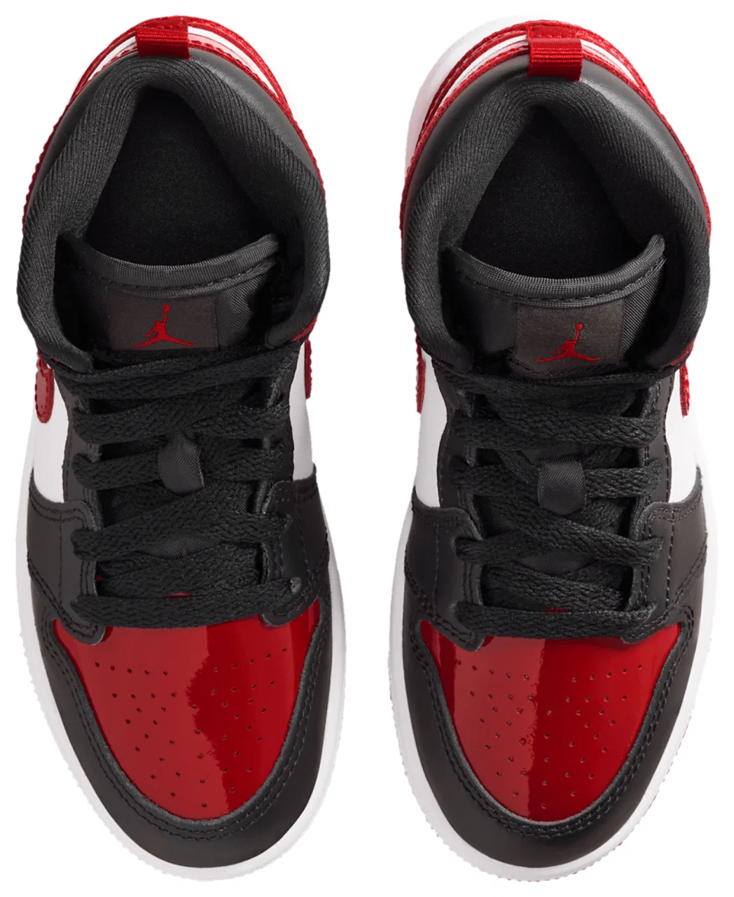 Кроссовки для мальчиков Jordan 1 Mid SE, цвет Black/Varsity Red/White — фото 4