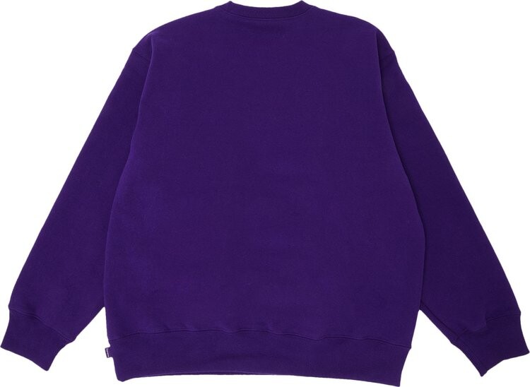 Толстовка Supreme Shop Small Box Crewneck - Los Angeles 'Purple', фиолетовый — фото 3