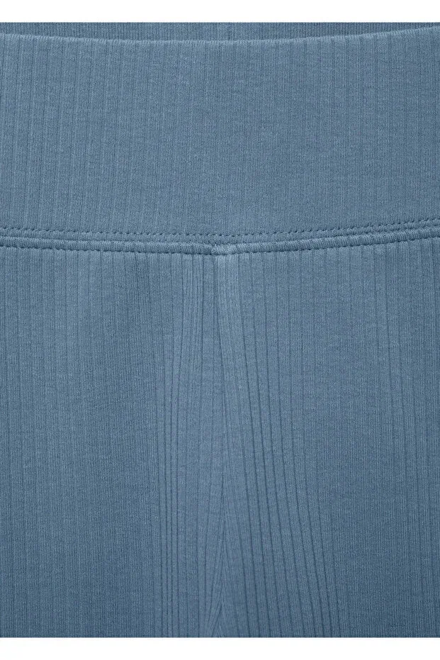 Детские леггинсы для девочек хлопковые Mango Kids, Blue — фото 4