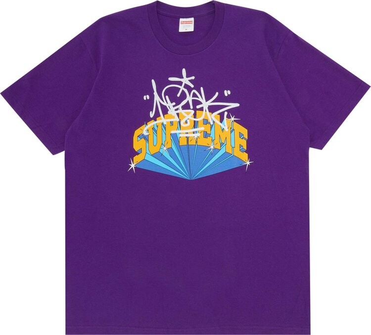 

Футболка Supreme x IRAK Arc Tee 'Purple', фиолетовый