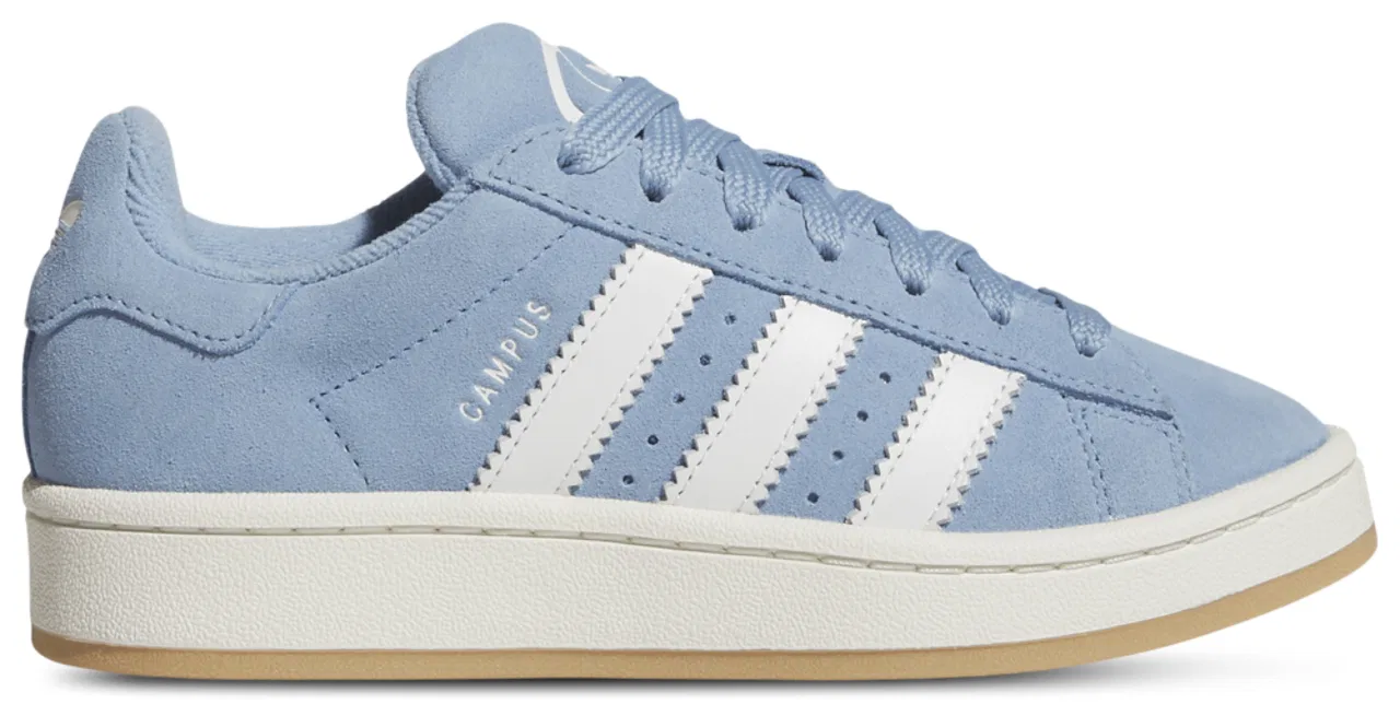 Детские кроссовки для мальчиков с кожаным верхом Campus 00s adidas, Ash Blue/White