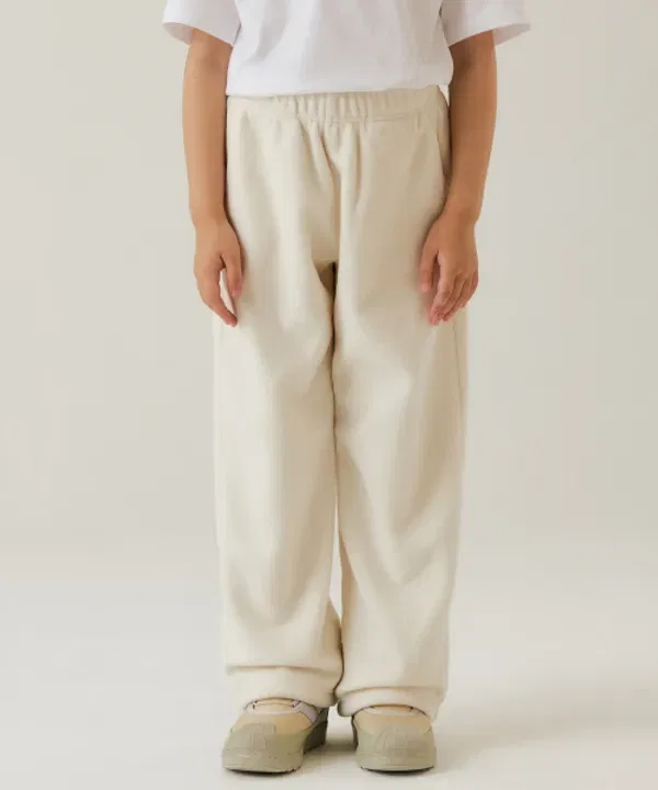 Тренировочные штаны флисовые Musinsa Standard Kids, кремовый