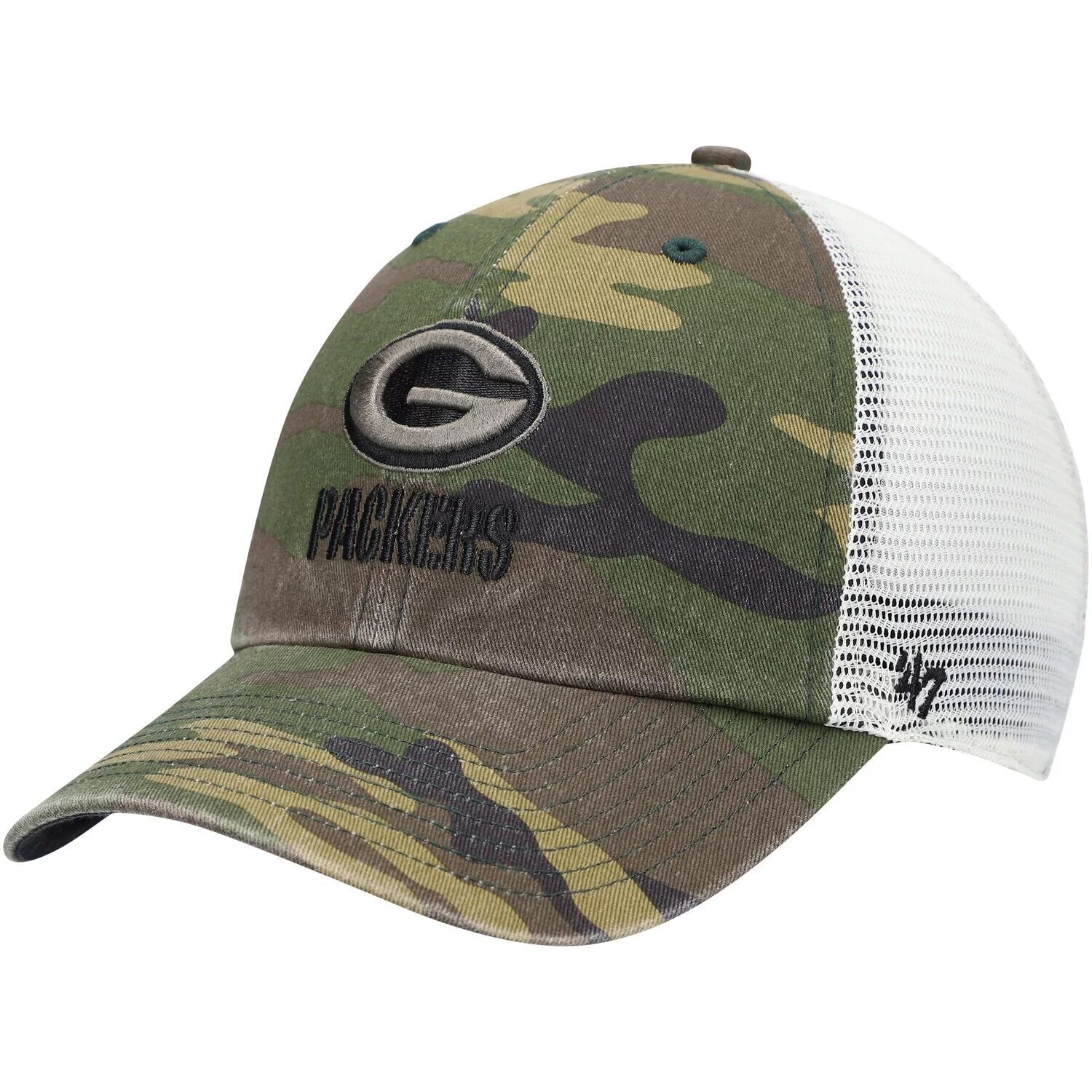 

Мужская камуфляжная кепка Green Bay Packers Branson MVP Trucker Snapback '47