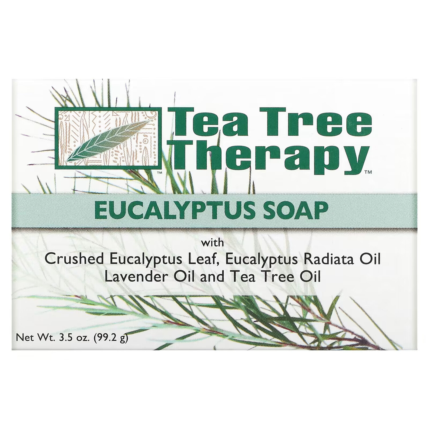 

Tea Tree Therapy, Мыло с эвкалиптом, 99,2 г (3,5 унции)