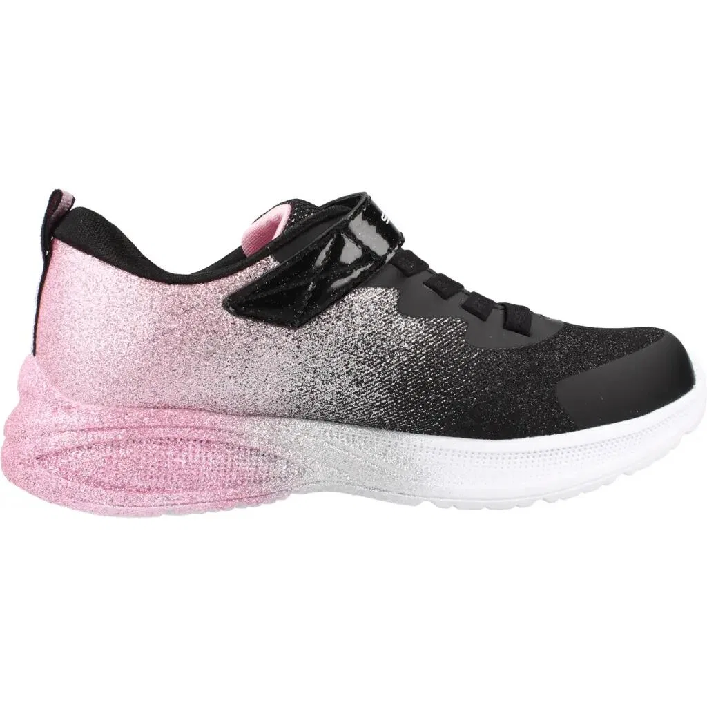 Детские кроссовки для девочек с блестками Comfy Flex 3.0-Lil Stylish Skechers, Schwarz Rosa Schwarz — фото 4