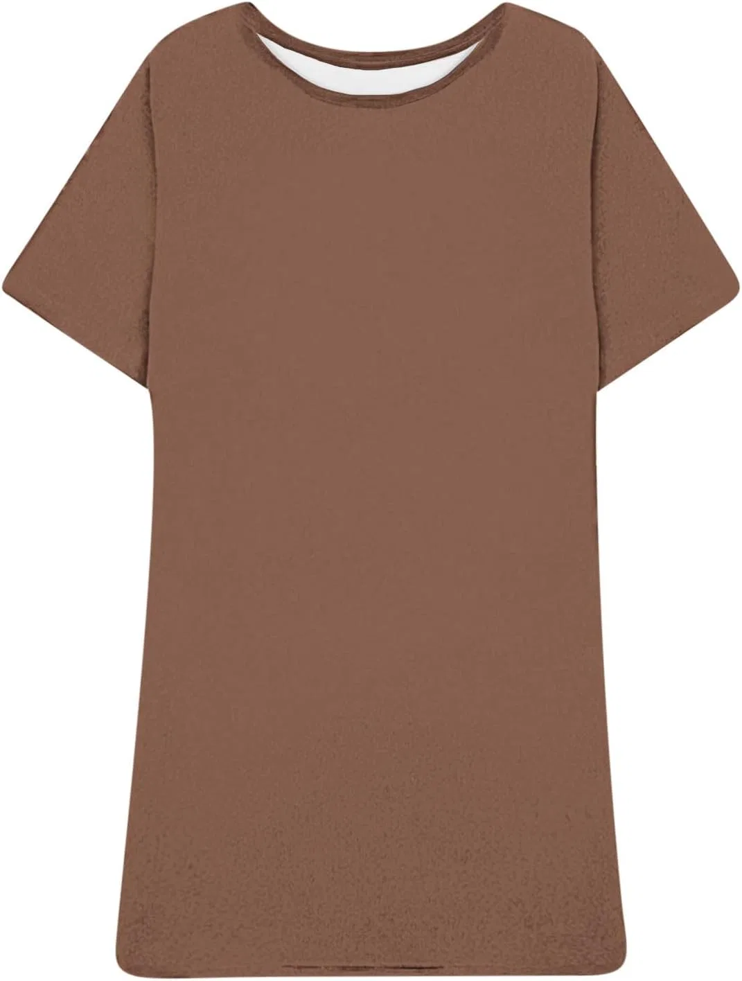Женское летнее мини-платье с воланами T-Shirt Dress, Khaki — фото 4
