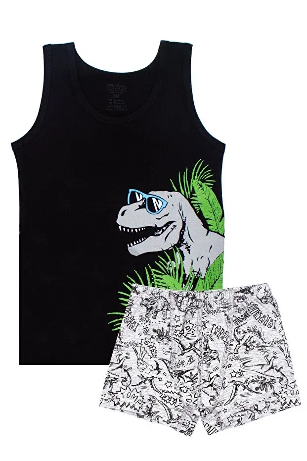 Детский комплект нижнего белья для мальчиков с принтом Boxer Shorts Öts, Black