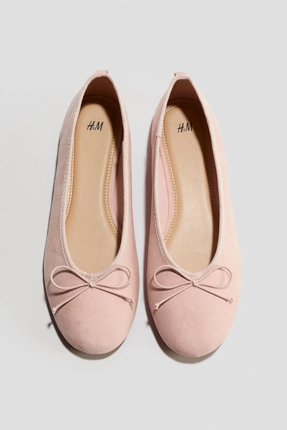 Балетки детские с бантом H&M, розовый