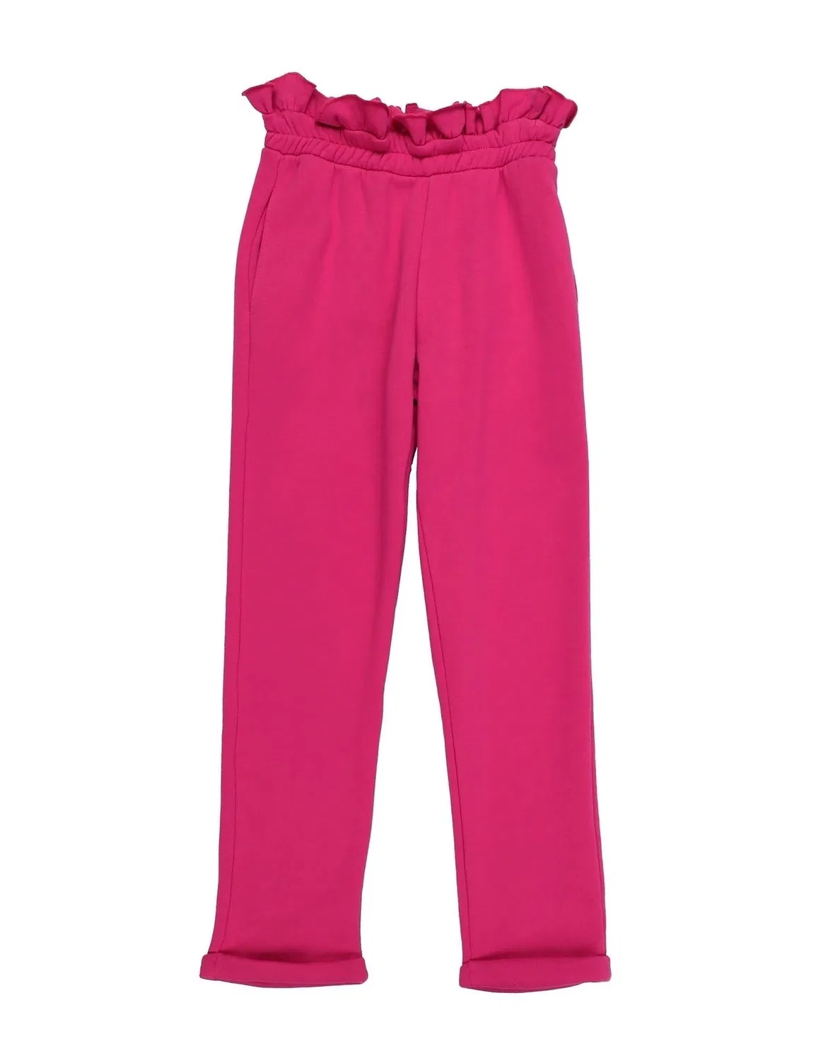 Детские брюки из футера для девочек Miss Grant, фуксия
